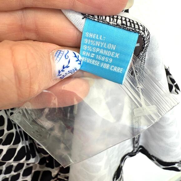 NWT J.McLaughlin Gilchrist Shirt Dress Mod Snake Print Black White 3/4 Sleeve S - Picture 4 of 6